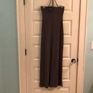 Susana Monaco key hole halter maxi dress